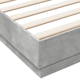 Bed Frame without Mattress Concrete Grey 200x200 cm