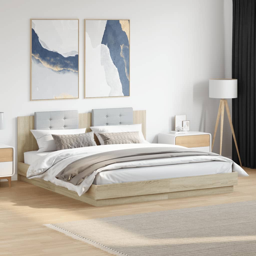 Bed Frame With Led Without Mattress
