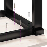 Coffee Table Legs O-Frame 40X40X33 Cm Steel