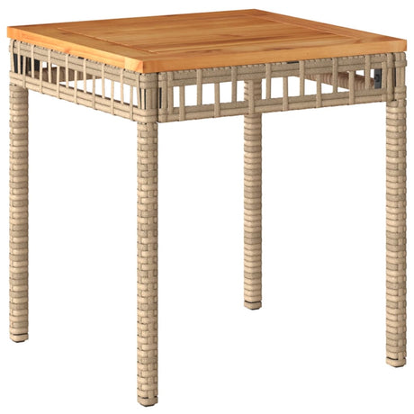 3 Piece Bistro Set Poly Rattan And Solid Wood Acacia