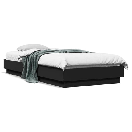 Bed Frame Without Mattress With Led Lights