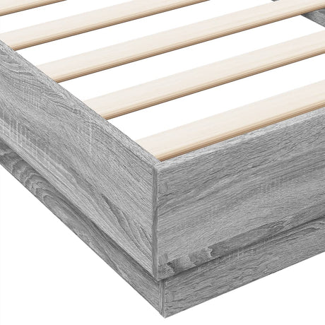 Bed Frame Without Mattress With Led Lights