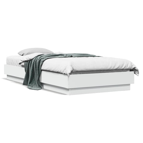 Bed Frame Without Mattress With Led Lights