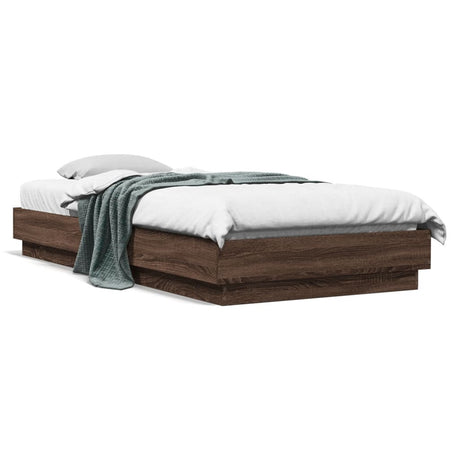 Bed Frame Without Mattress With Led Lights