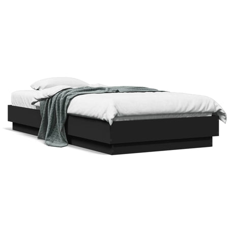 Bed Frame Without Mattress With Led Lights
