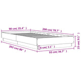 Bed Frame Without Mattress Engineered Wood