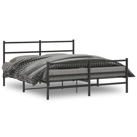 Metal Bed Frame Without Mattress 140X200Cm
