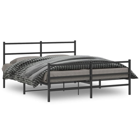 Metal Bed Frame Without Mattress 140X200Cm