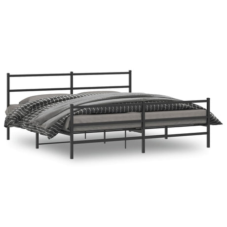 Metal Bed Frame Without Mattress 140X200Cm