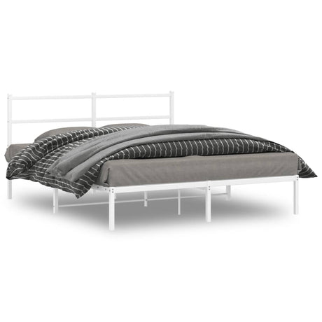 Metal Bed Frame Without Mattress 140X200Cm