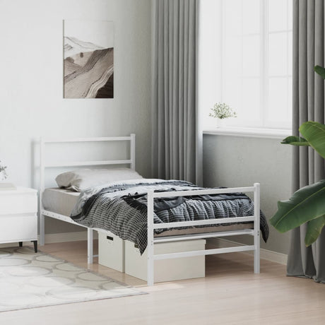 Metal Bed Frame Without Mattress 140X200Cm