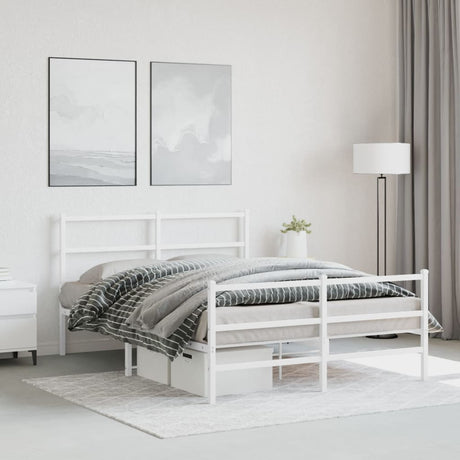 Metal Bed Frame Without Mattress 140X200Cm