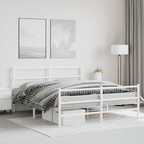 Metal Bed Frame Without Mattress 140X200Cm