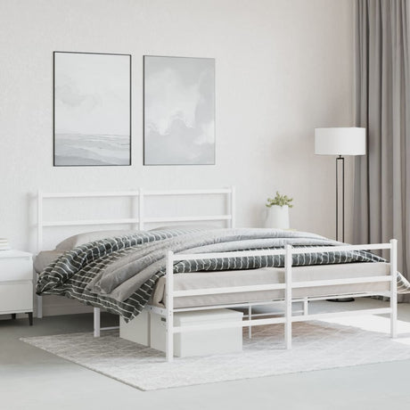Metal Bed Frame Without Mattress 140X200Cm