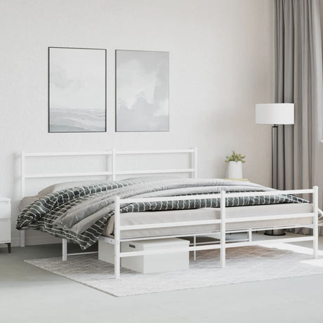 Metal Bed Frame Without Mattress 140X200Cm