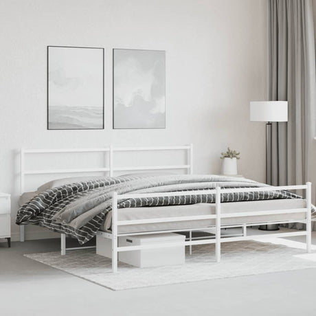 Metal Bed Frame Without Mattress 140X200Cm