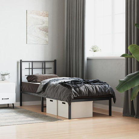 Metal Bed Frame Without Mattress 75X190Cm