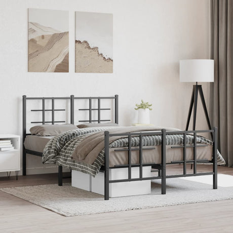 Metal Bed Frame Without Mattress 75X190Cm