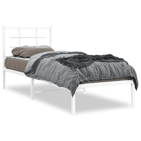 Metal Bed Frame Without Mattress 75X190Cm