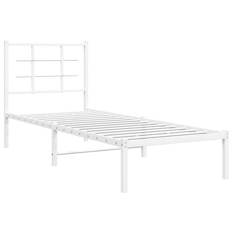Metal Bed Frame Without Mattress 75X190Cm