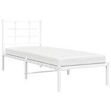 Metal Bed Frame Without Mattress 75X190Cm