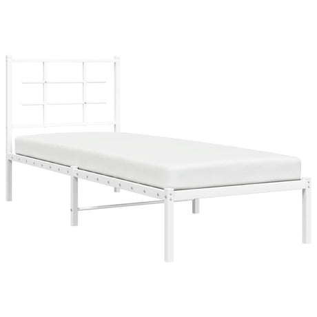 Metal Bed Frame Without Mattress 75X190Cm