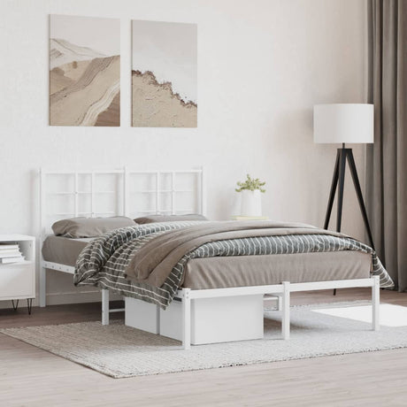 Metal Bed Frame Without Mattress 75X190Cm