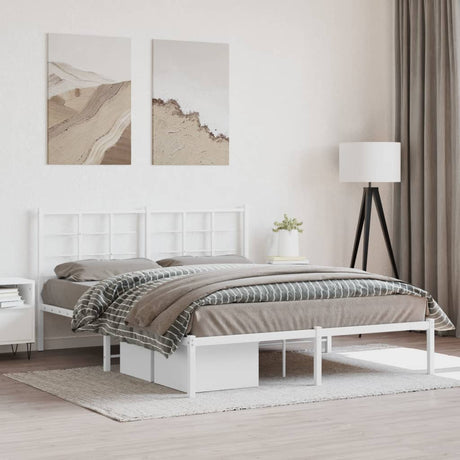 Metal Bed Frame Without Mattress 75X190Cm