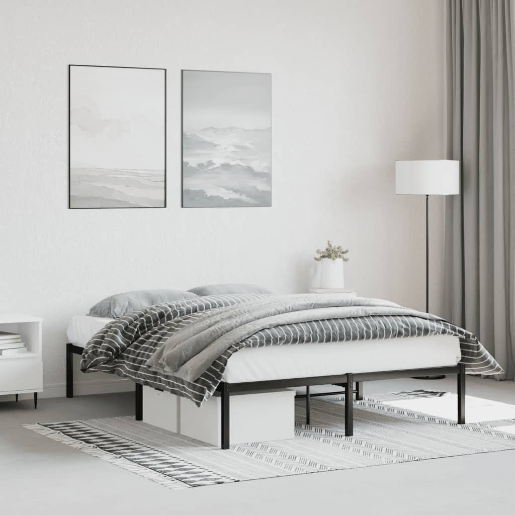 Metal Bed Frame Without Mattress 140X200Cm
