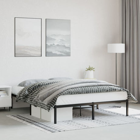 Metal Bed Frame Without Mattress 140X200Cm