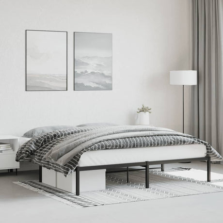Metal Bed Frame Without Mattress 140X200Cm
