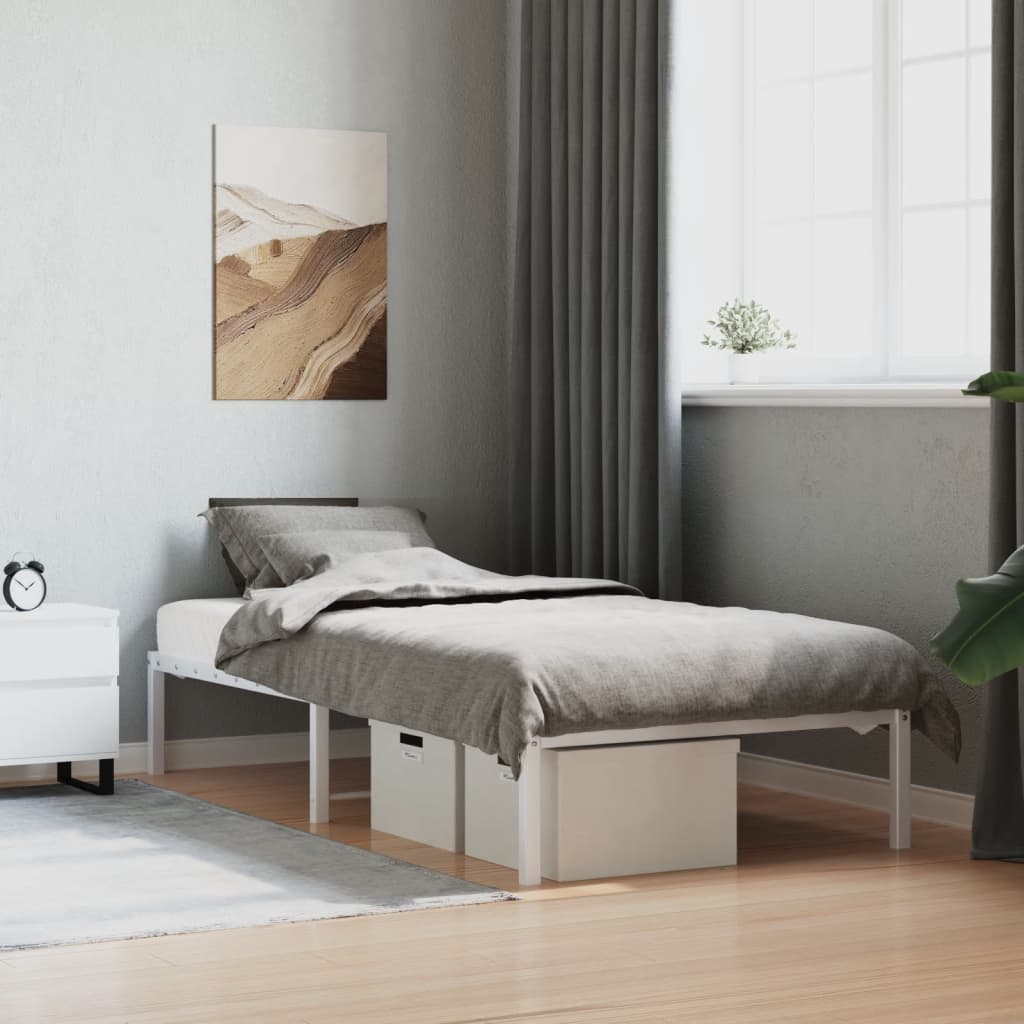Metal Bed Frame Without Mattress 140X200Cm