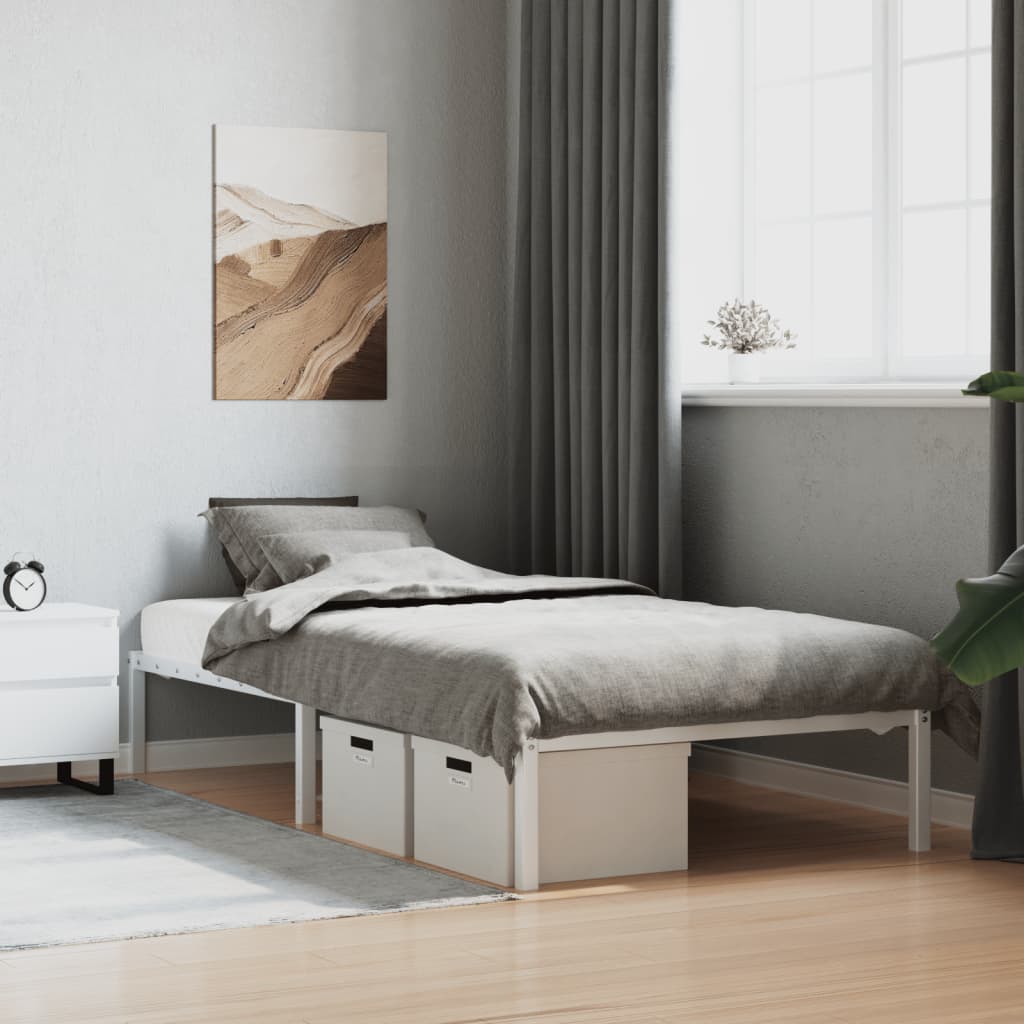 Metal Bed Frame Without Mattress 140X200Cm