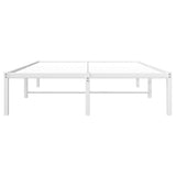 Metal Bed Frame without Mattress White 120x200cm