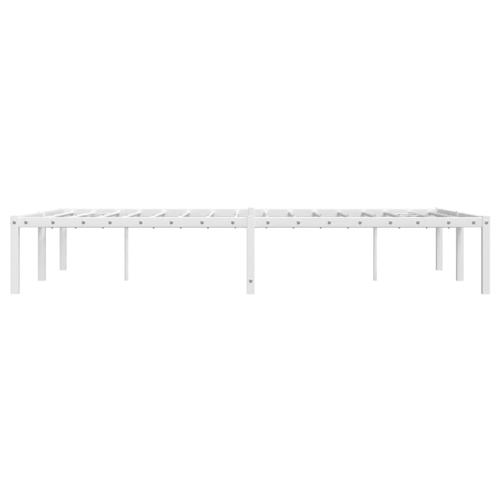 Metal Bed Frame without Mattress White 120x200cm