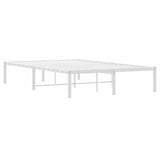 Metal Bed Frame without Mattress White 120x200cm