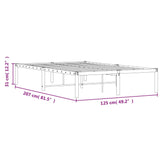 Metal Bed Frame without Mattress White 120x200cm