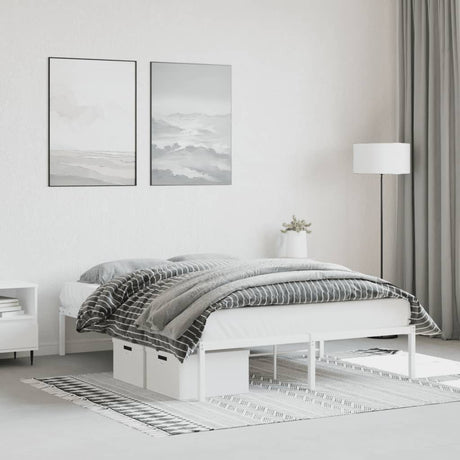 Metal Bed Frame Without Mattress 140X200Cm