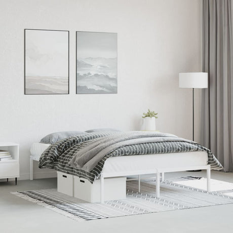 Metal Bed Frame Without Mattress 140X200Cm