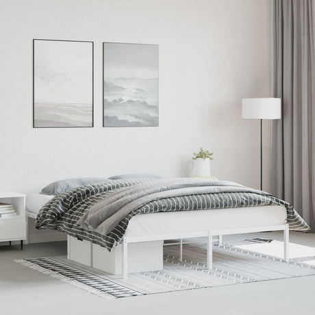 Metal Bed Frame Without Mattress 140X200Cm