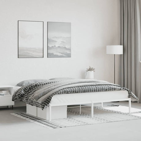Metal Bed Frame Without Mattress 140X200Cm