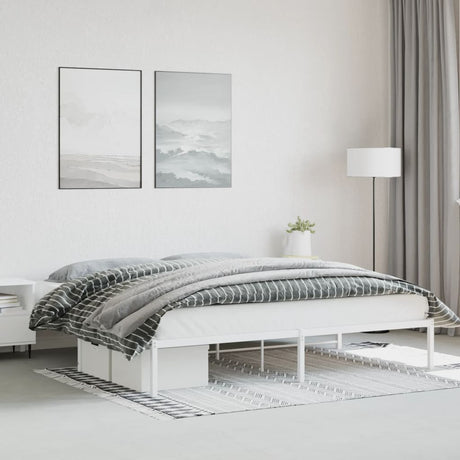 Metal Bed Frame Without Mattress 140X200Cm