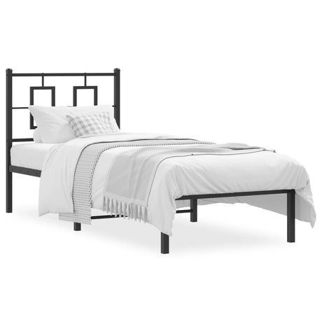 Metal Bed Frame Without Mattress 75X190Cm