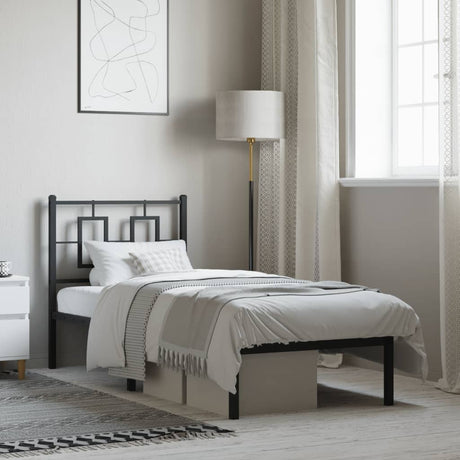 Metal Bed Frame Without Mattress 75X190Cm