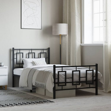 Metal Bed Frame Without Mattress 75X190Cm