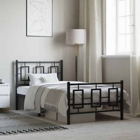 Metal Bed Frame Without Mattress 75X190Cm