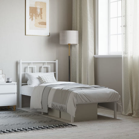 Metal Bed Frame Without Mattress 75X190Cm