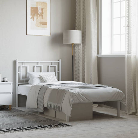 Metal Bed Frame Without Mattress 75X190Cm