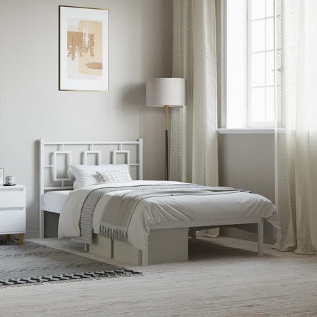 Metal Bed Frame Without Mattress 75X190Cm
