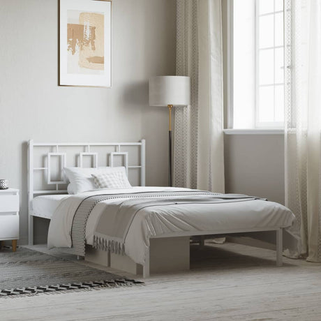 Metal Bed Frame Without Mattress 75X190Cm